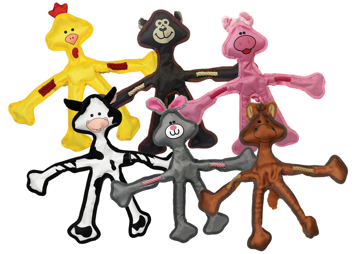 Multipet Skele-Ropes Assortment - Assorted Animals 15"
