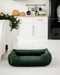 Chester & Lee | Classic Velvet Sleeper Dog Bed Green