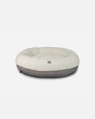 Chester & Lee | Furry Beige Donut Dog Bed
