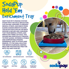 Hold 'em Suction Cup Holder for Dog Bowls & Lick Mats | USA Made