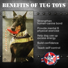 USA-K9 Grenade Shaped Rubber Dog Toy - Chew, Treat Dispenser & Tug Toy | USA - Army Green
