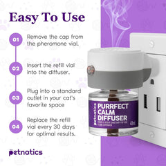 Purrfect Cat Calming Diffuser Kit with 2 Refills