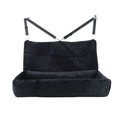 Huntley Pet Dog Car Seat for Large Dogs, Pet Booster Back Set Bed, Black