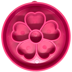 Flower eBowl Deep Slow Feeder Dog Bowl for Enrichment | USA Made