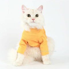 Label Turtleneck Yellow Sweater