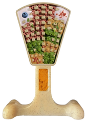 Waffle Tower Nylon Chew & Enrichment Toy | 2-in-1 for Aggressive Chewers | SodaPup