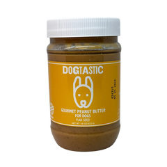 Dogtastic Peanut Butter for Dogs with Flax Seed - Xylitol-Free | USA Made - 50% off
