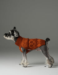 Pretzel Pet Sweater - Tofee Orange