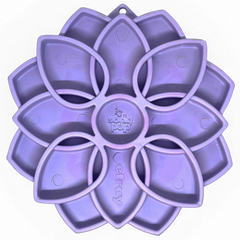 Mandala Softie eTray Shallow Slow Feeder Dog Bowl with Suction Cups |  USA Made
