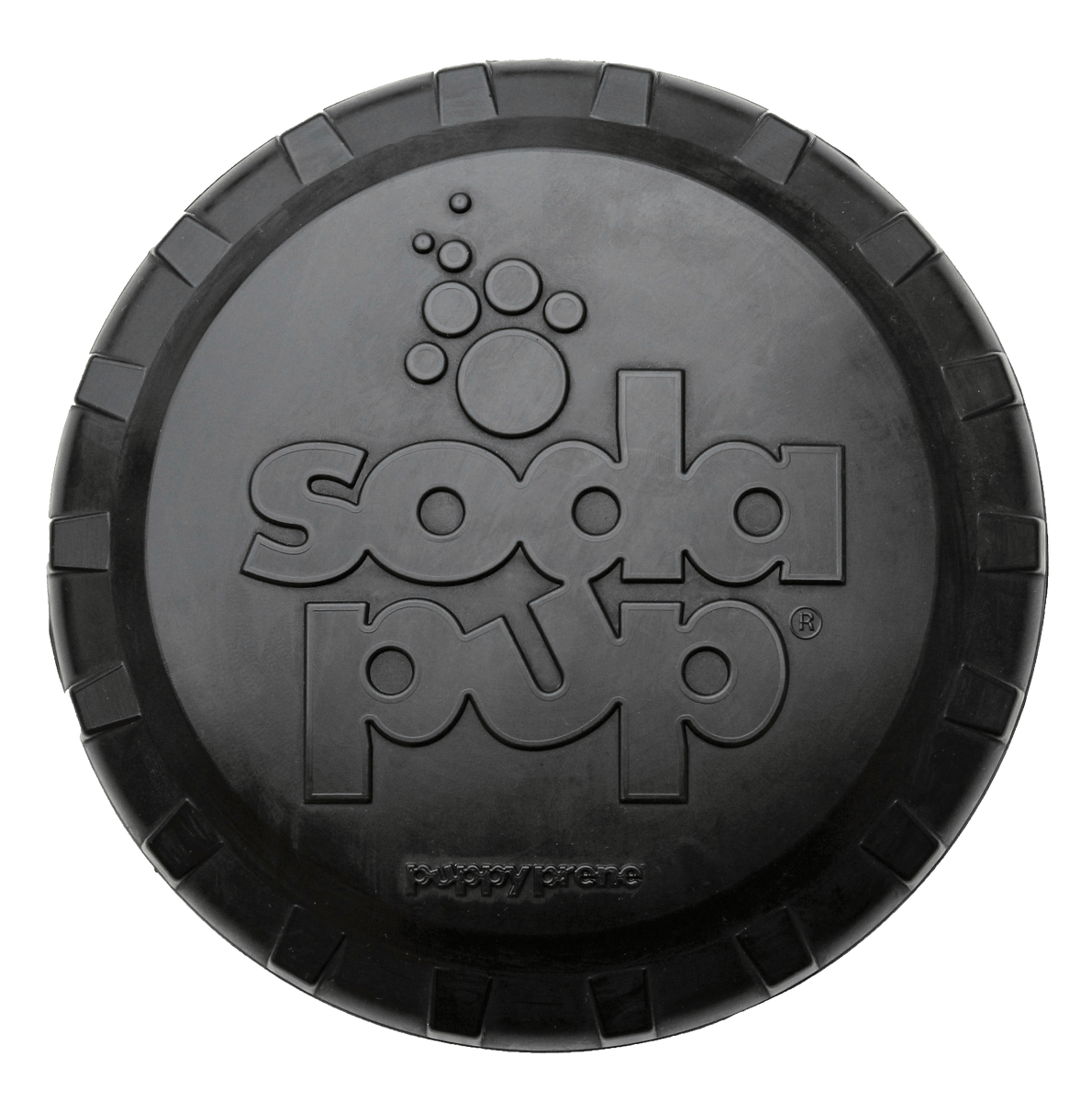 Magnum Bottle Top Flyer Rubber Frisbee for Heavy Chewers | Large | USA Made