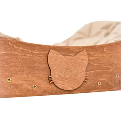 Floating Cat Shelf Perch Oak